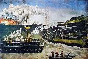 Niko Pirosmanashvili The Russo-Japanese War oil on canvas